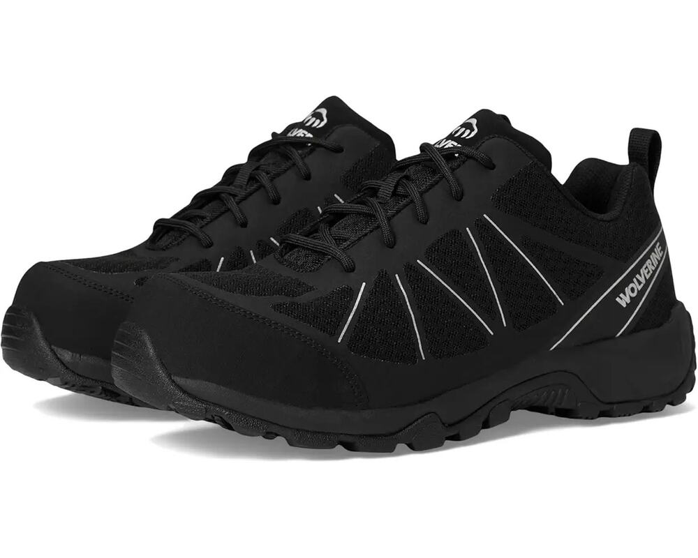 Wolverine Mens Amherst II CarbonMAX Work Shoe US 8.5 M Black Composite Toe NIB